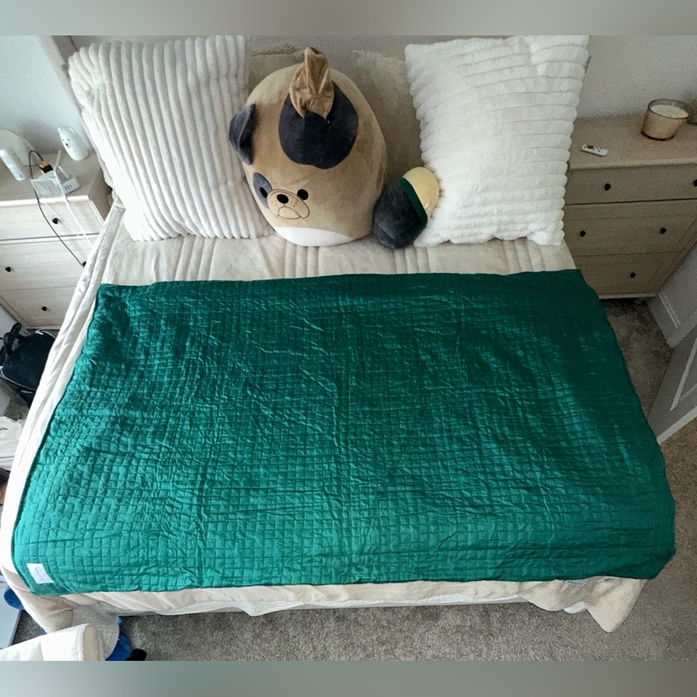 💚 Gravity Cooling Weighted Blanket | 15 lb Twin | Lyocell | Removable Cover - Picture 12 of 12